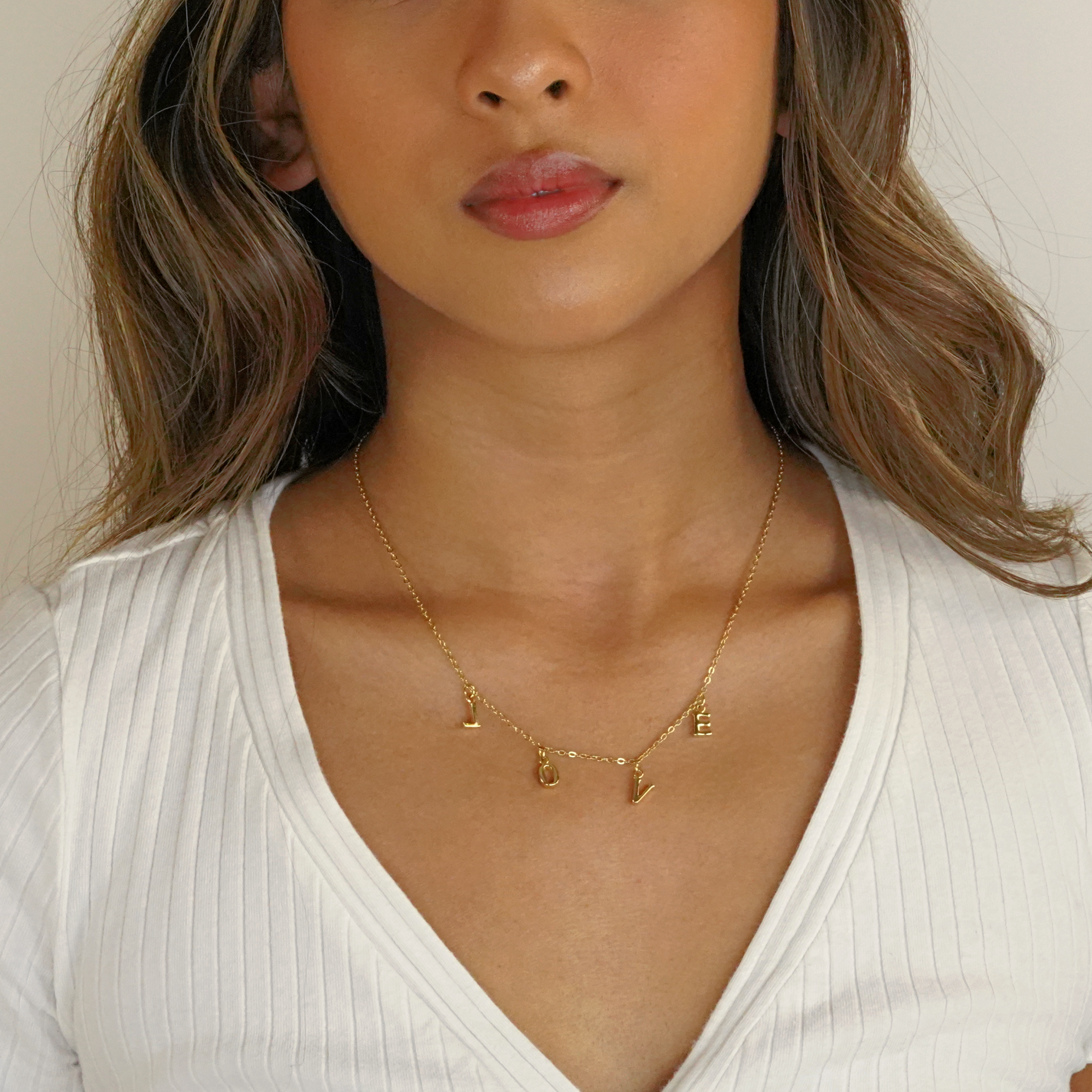 Custom Letter Necklace, Initial Necklace, Personalized Name Necklace, Letter Necklace (FN-88)