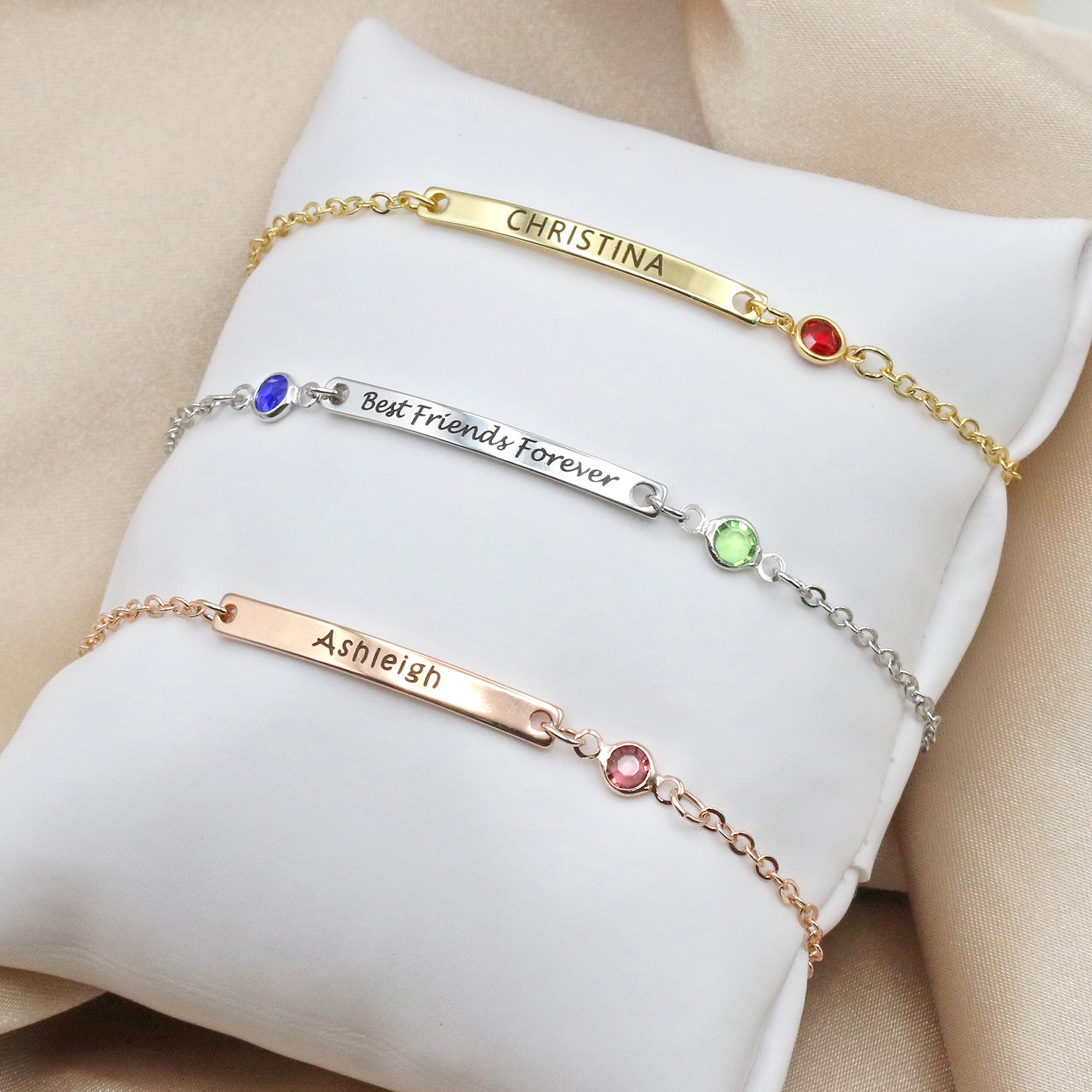 Custom Vertical Bar Name Necklace Engraved (FN-02)