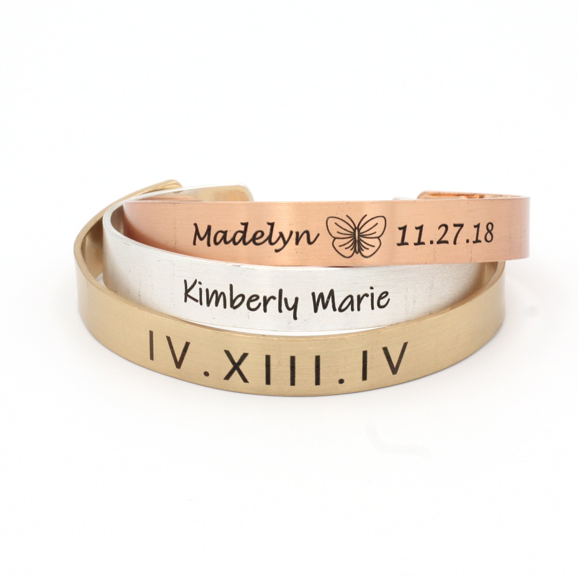 Custom Cuff Bracelet Bracelets for Women Engraved Bracelet (FB-11)
