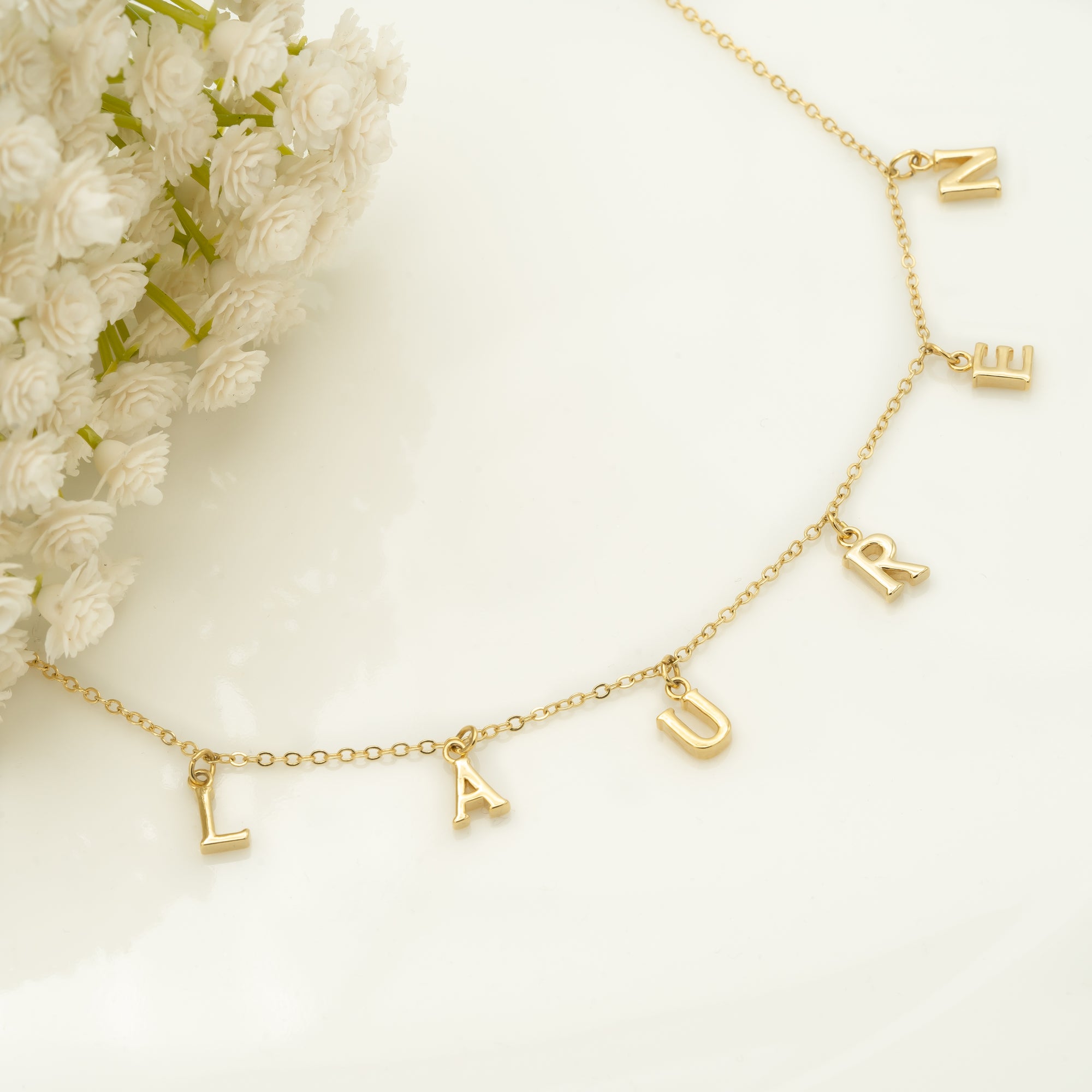Custom Letter Necklace, Initial Necklace, Personalized Name Necklace, Letter Necklace (FN-88)