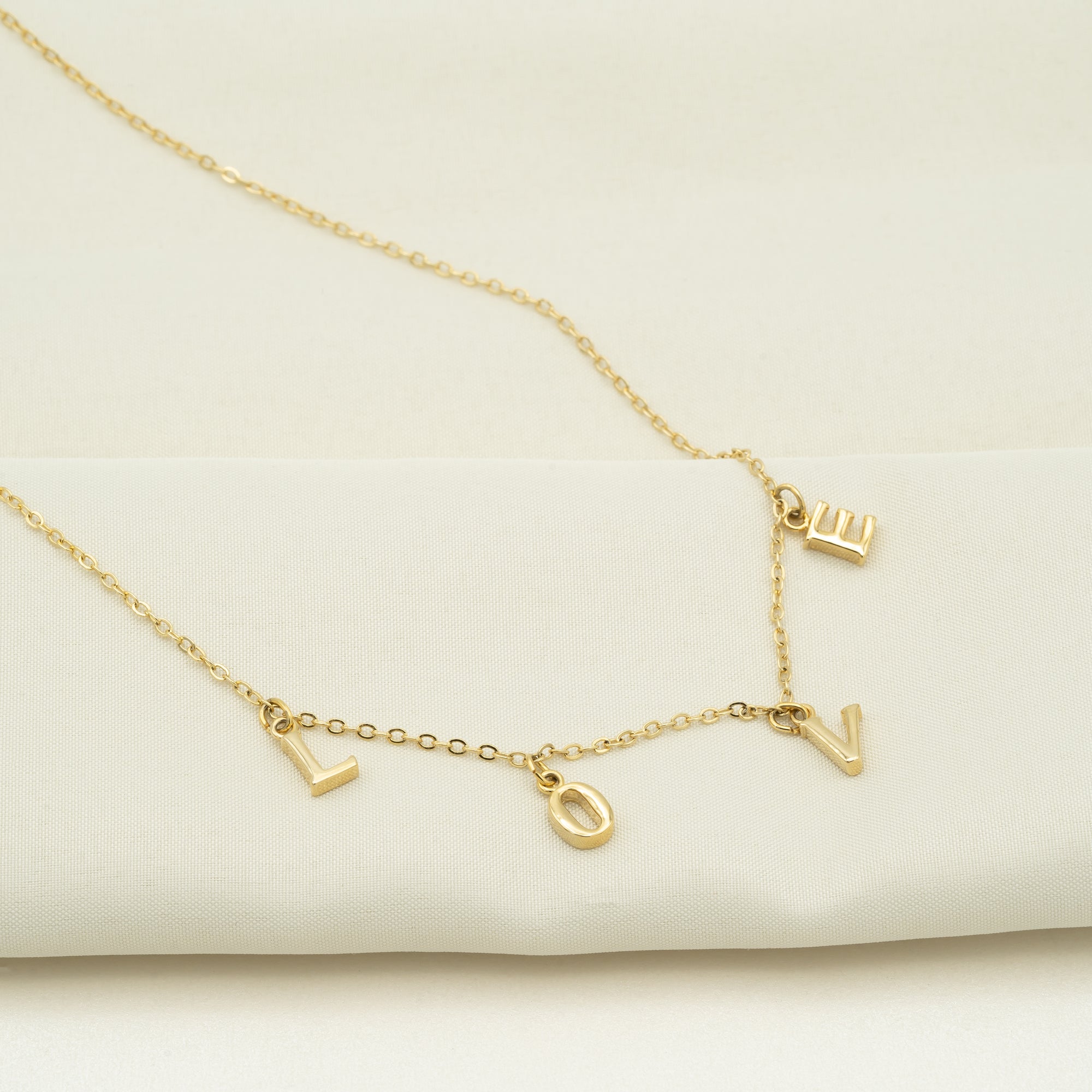 Custom Letter Necklace, Initial Necklace, Personalized Name Necklace, Letter Necklace (FN-88)