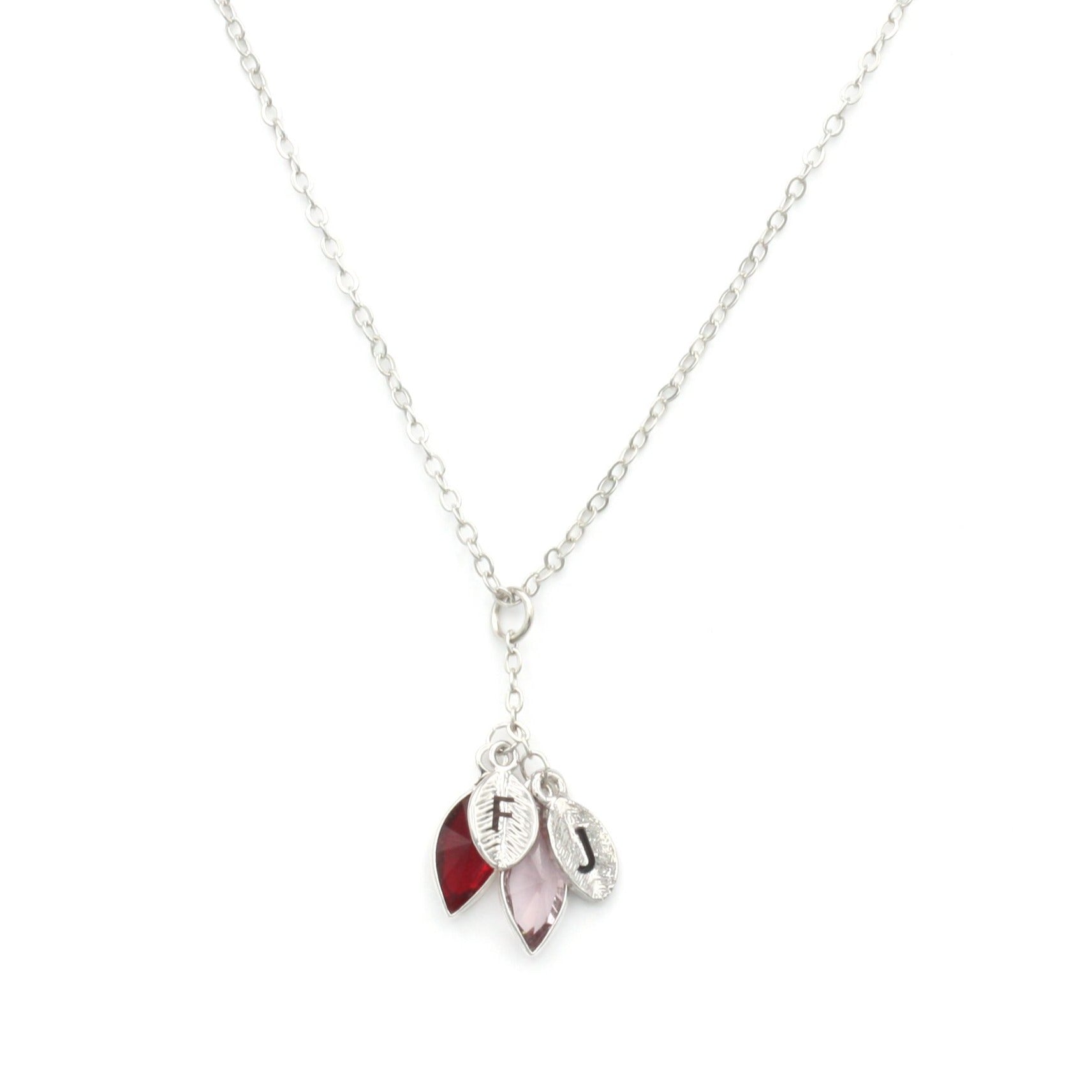 Custom Birthstone Necklace Grandma Necklace Family Tree Jewelry for Mom (FN-73)