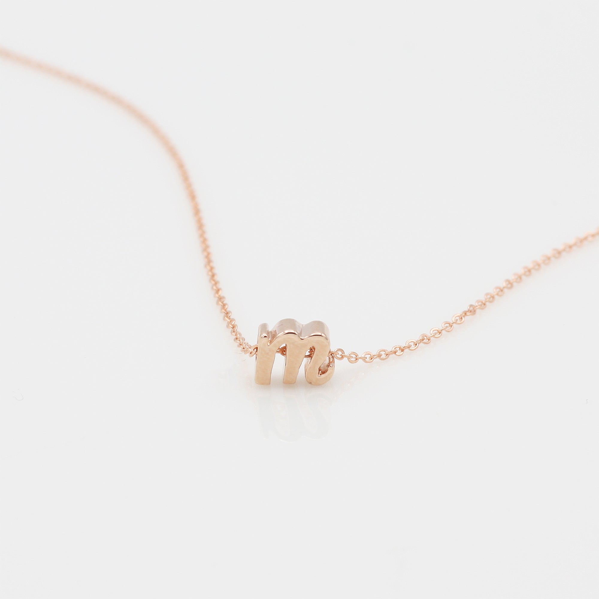 Custom Initial Necklace Flower Girl Necklace Initial Jewelry Dainty Initial Letter Necklace (FN-25)