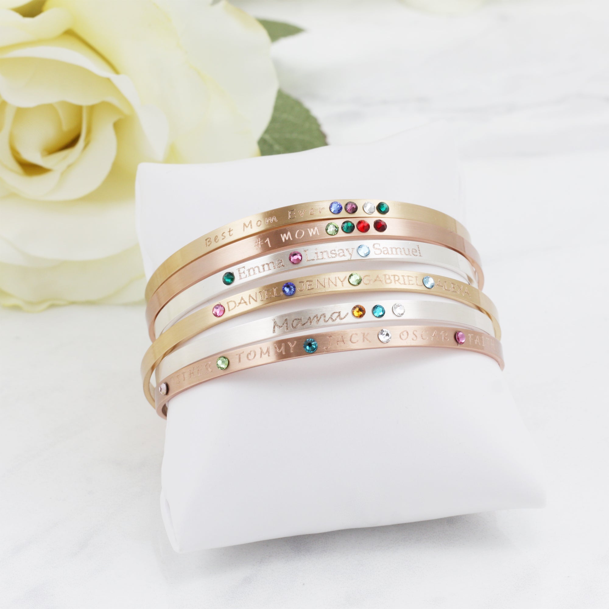 Cuff Bracelet Gemstone Bracelet Personalized Jewelry (FB-45)