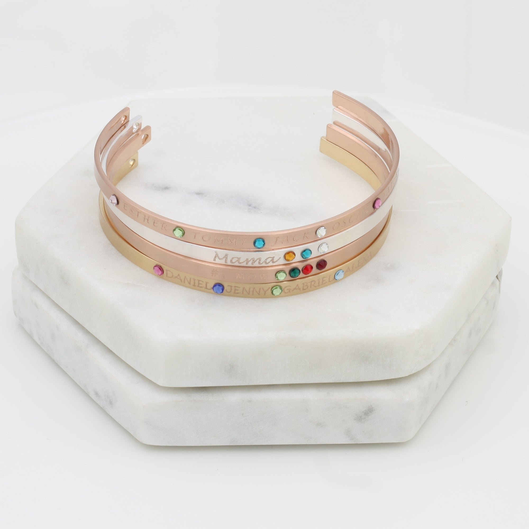 Cuff Bracelet Gemstone Bracelet Personalized Jewelry (FB-45)