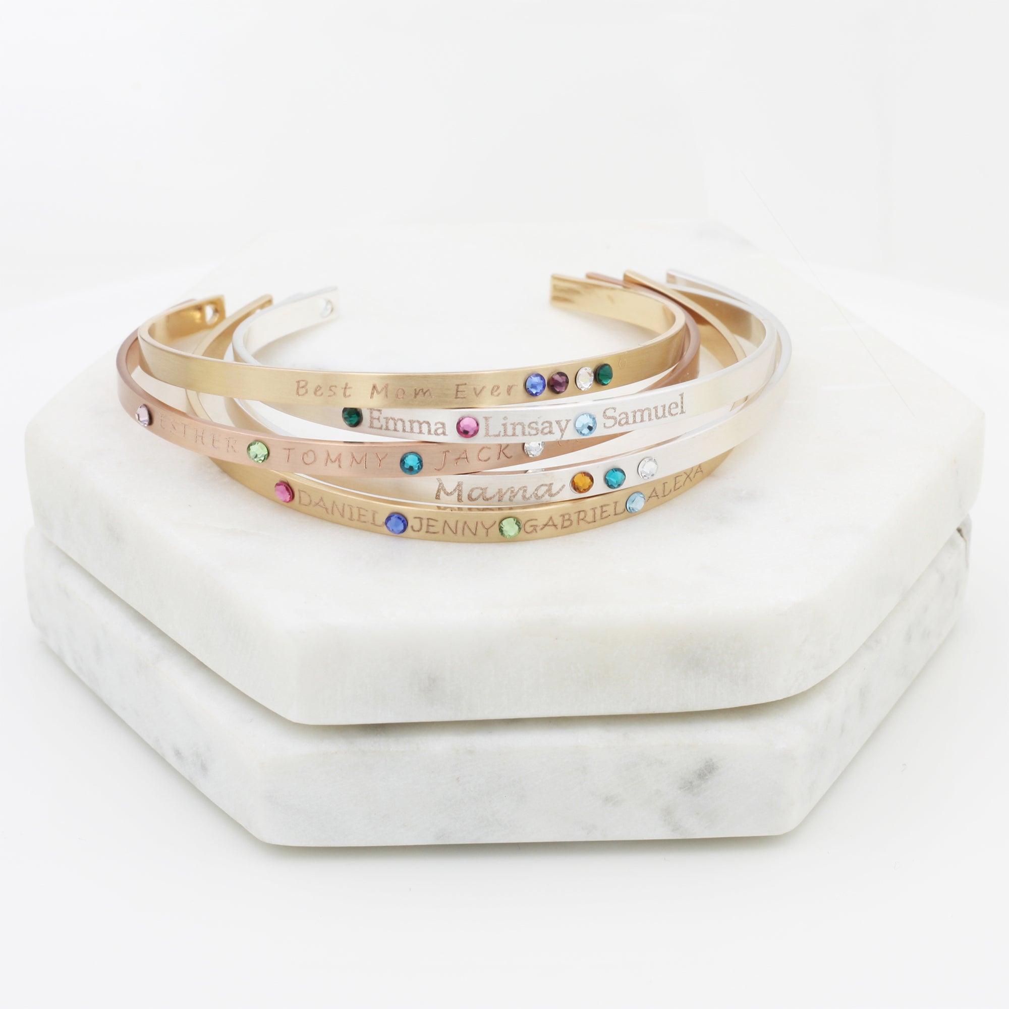 Cuff Bracelet Gemstone Bracelet Personalized Jewelry (FB-45)