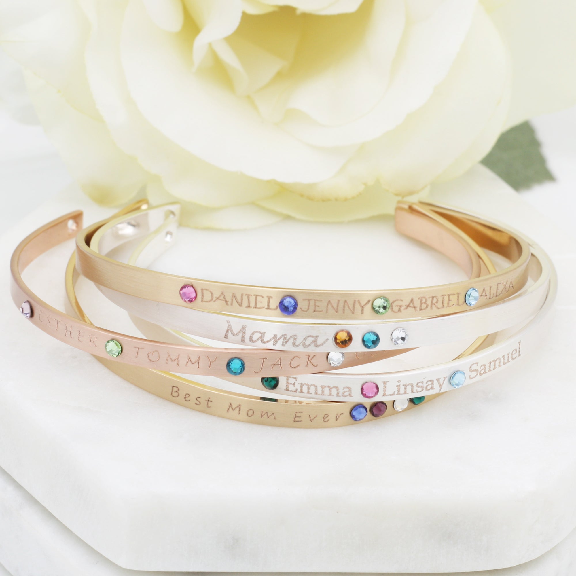 Cuff Bracelet Gemstone Bracelet Personalized Jewelry (FB-45)