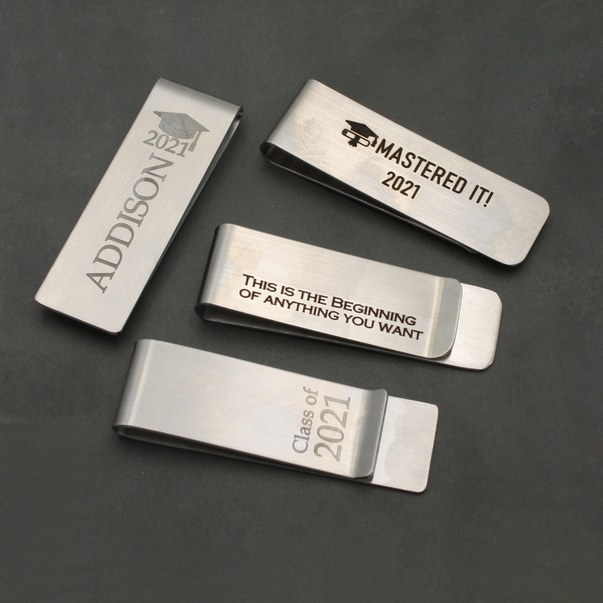 Custom Money Clip Graduation Gift for Him Engraved Money Clip (FMOC-02)