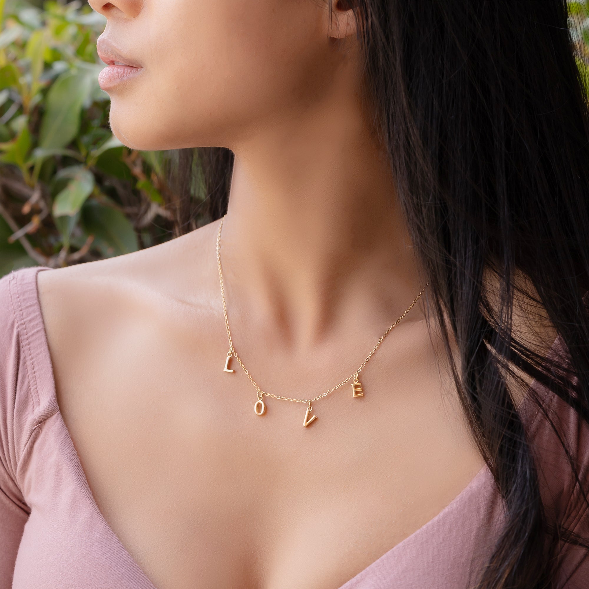 Custom Letter Necklace, Initial Necklace, Personalized Name Necklace, Letter Necklace (FN-88)