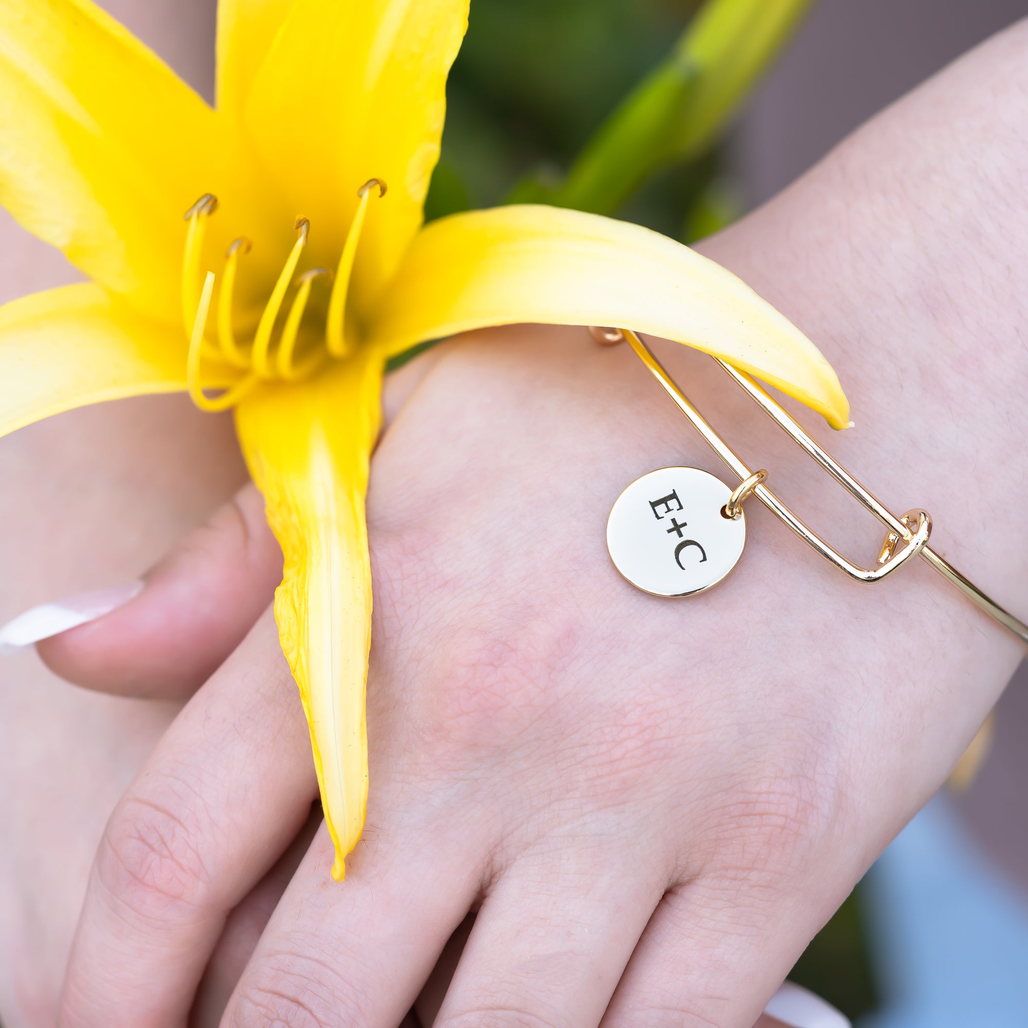 Custom Bracelet Bangle Bracelet Engraved Bangle (FB-42)