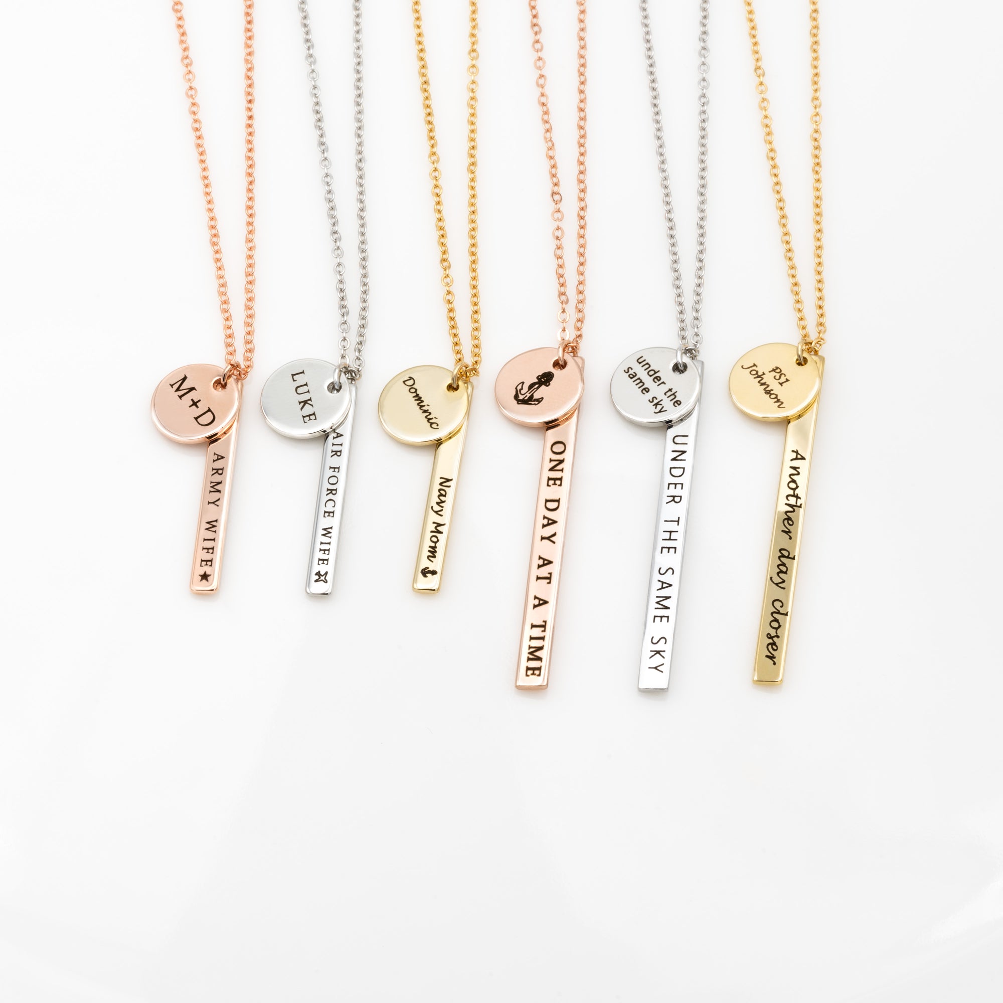 Deployment Necklace Long Distance Couples (FN-17)