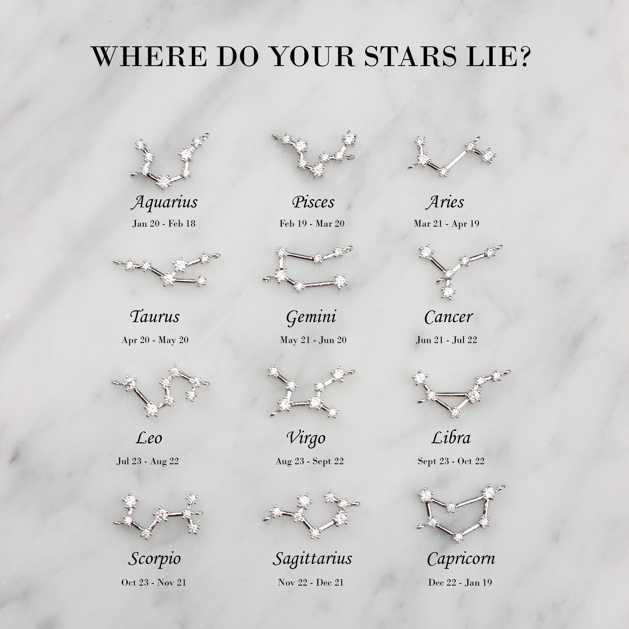 Constellation Bracelet Zodiac Jewelry (FB-40)