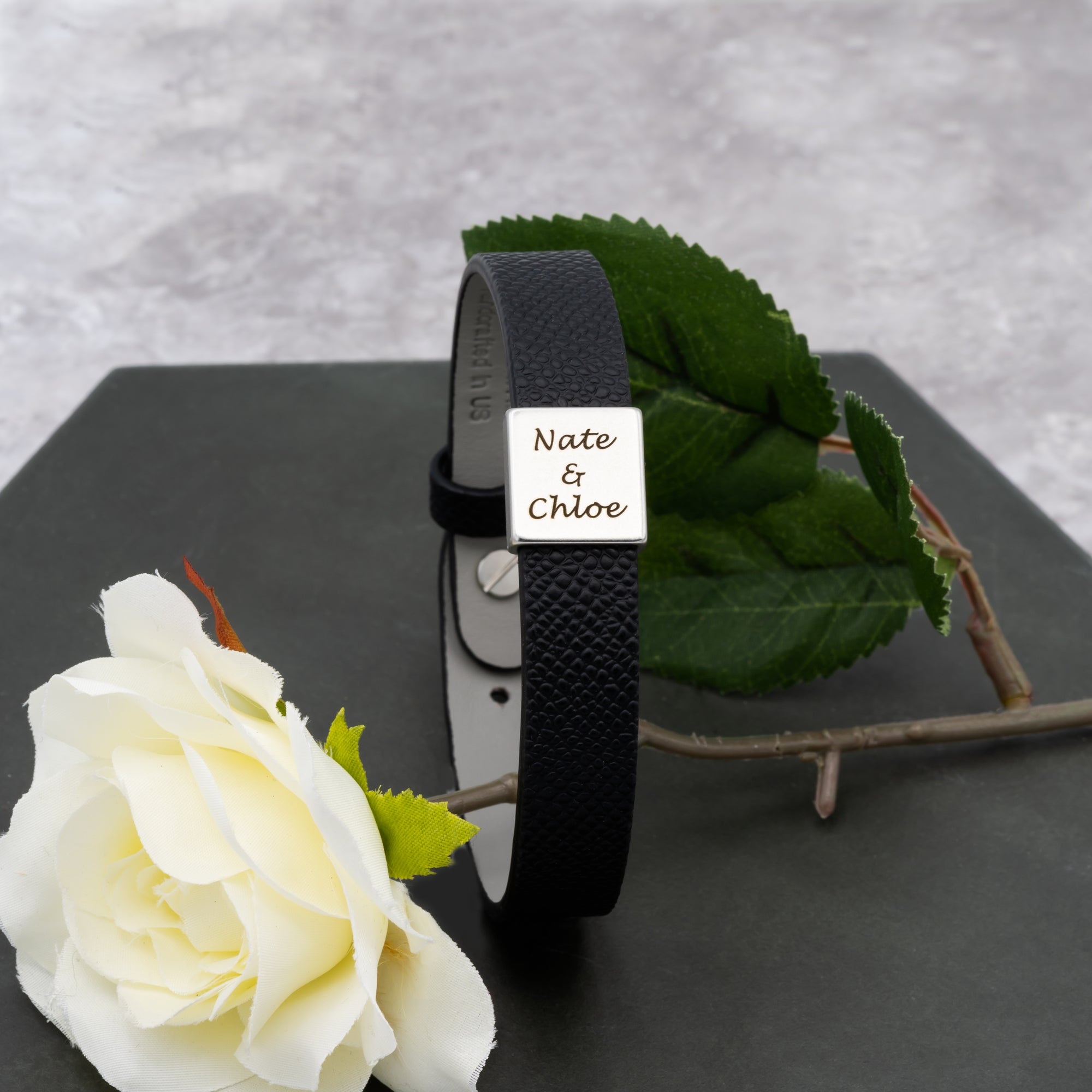 Personalized Leather Bracelet for Men (FB-28)