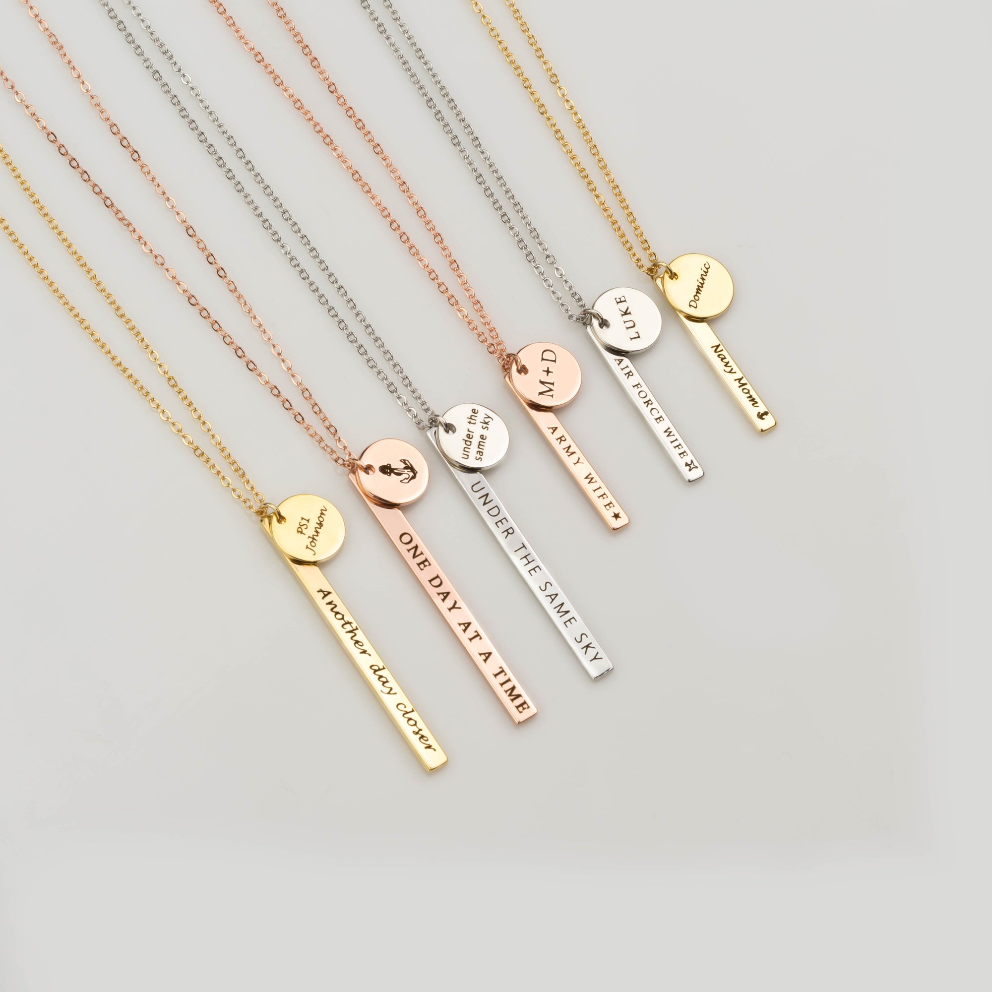 Deployment Necklace Long Distance Couples (FN-17)