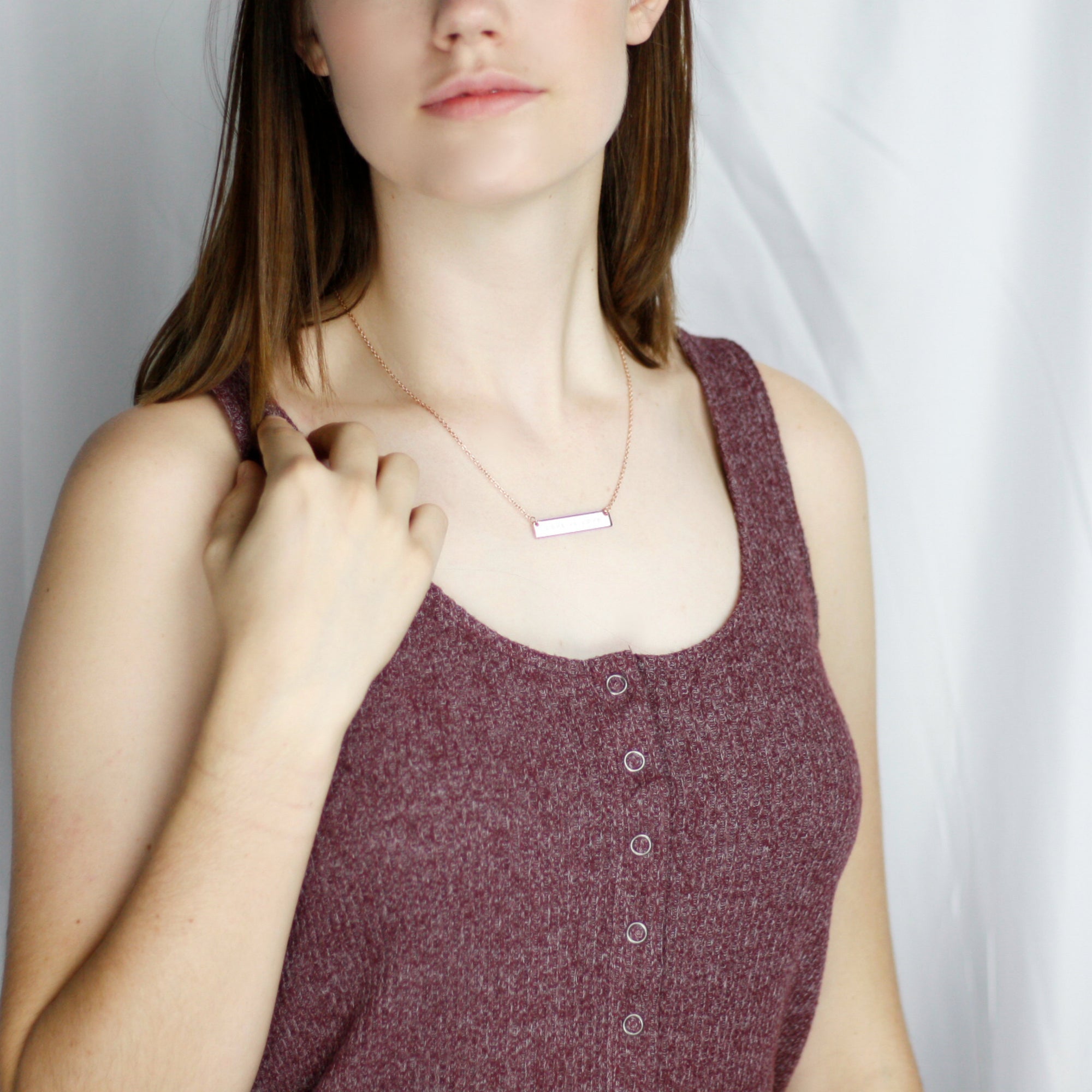 Birth Announcement, Baby Birth Stats Necklace, New Mom Gift (FN-27)