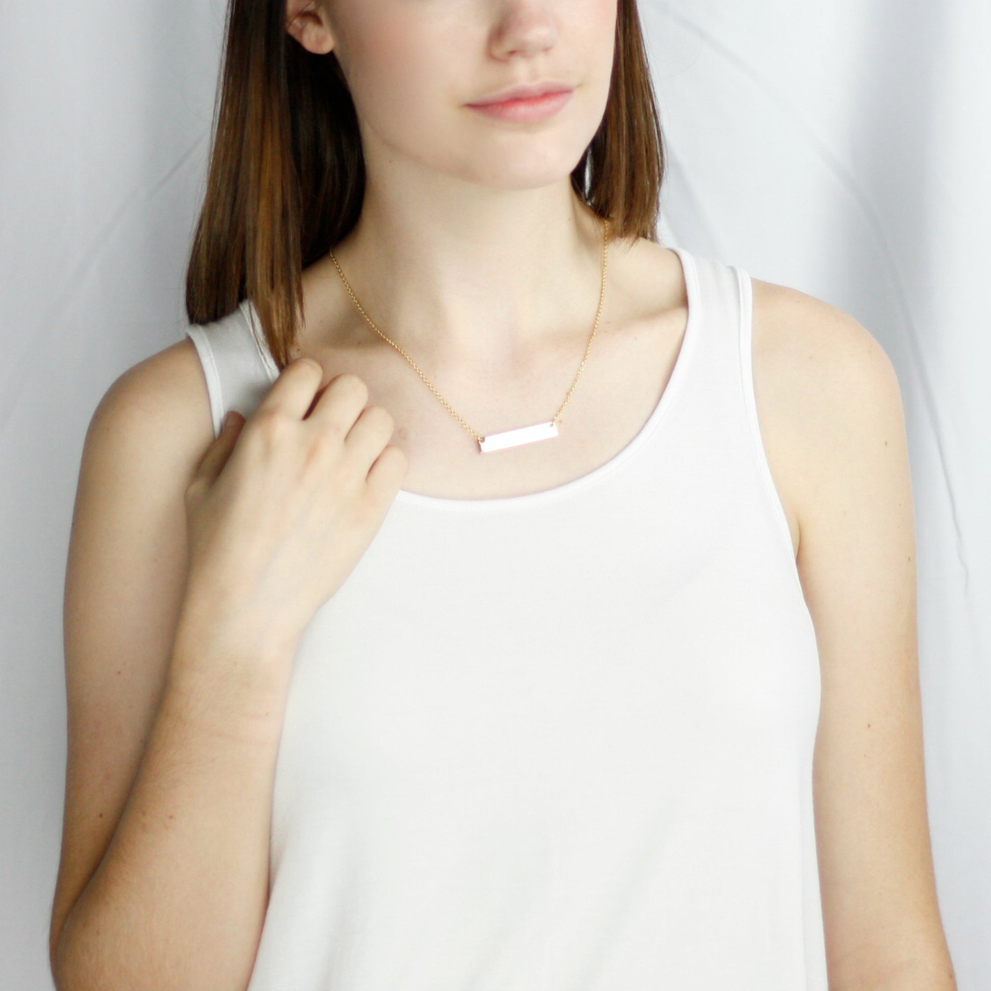 Birth Announcement, Baby Birth Stats Necklace, New Mom Gift (FN-27)