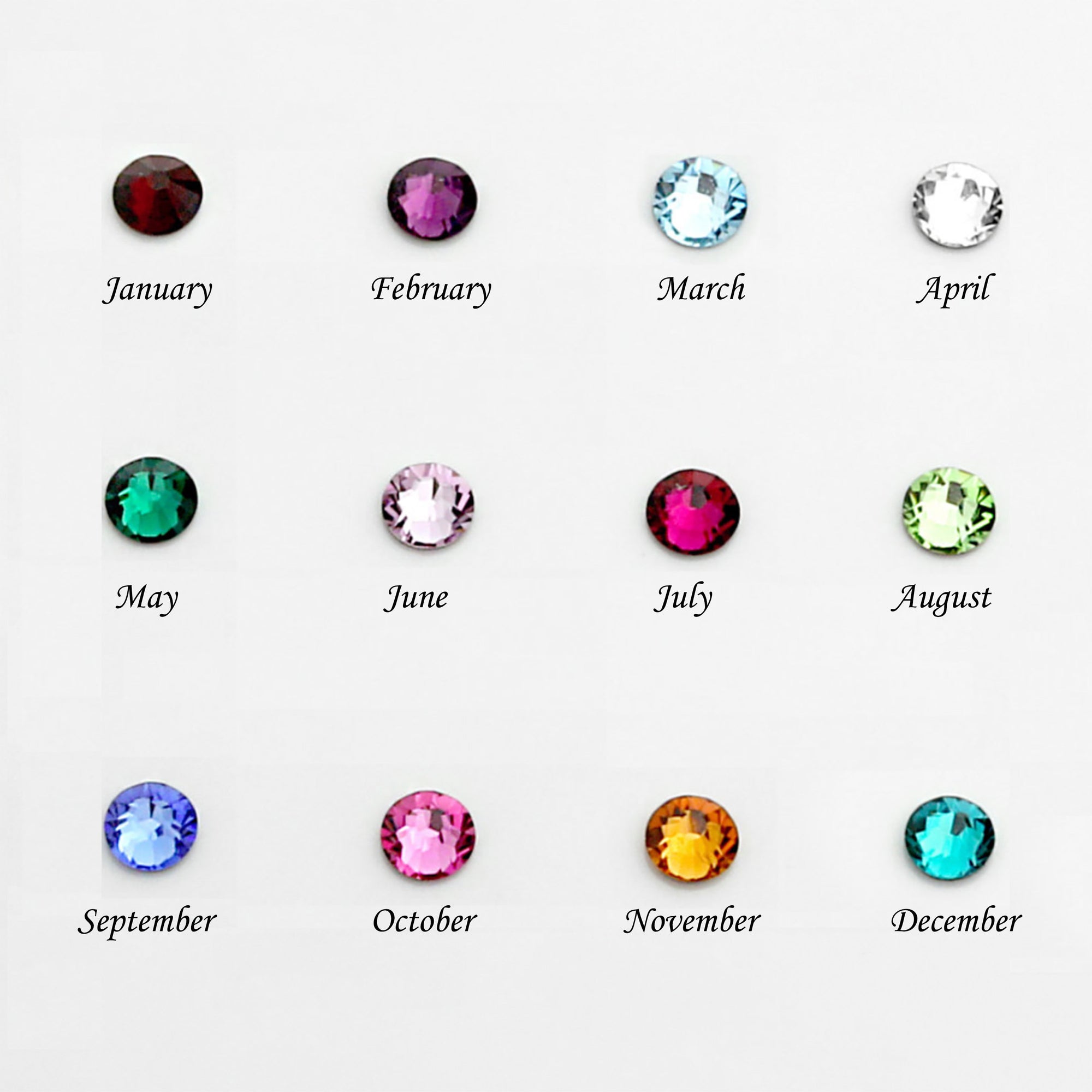 Personalized Birthstone Necklace Custom Name Necklace Birthstone Jewelry (FN-109)