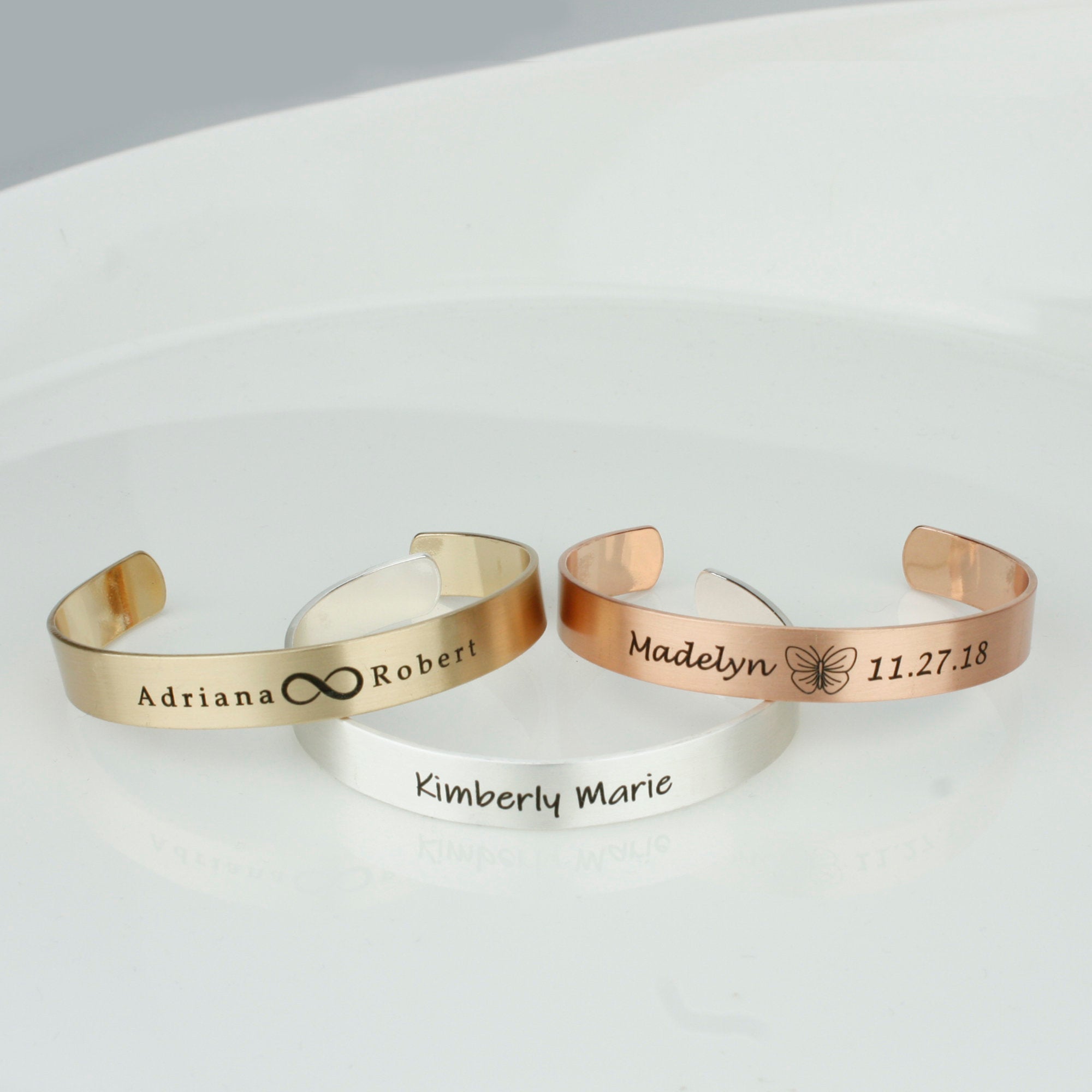 Custom Cuff Bracelet Bracelets for Women Engraved Bracelet (FB-11)