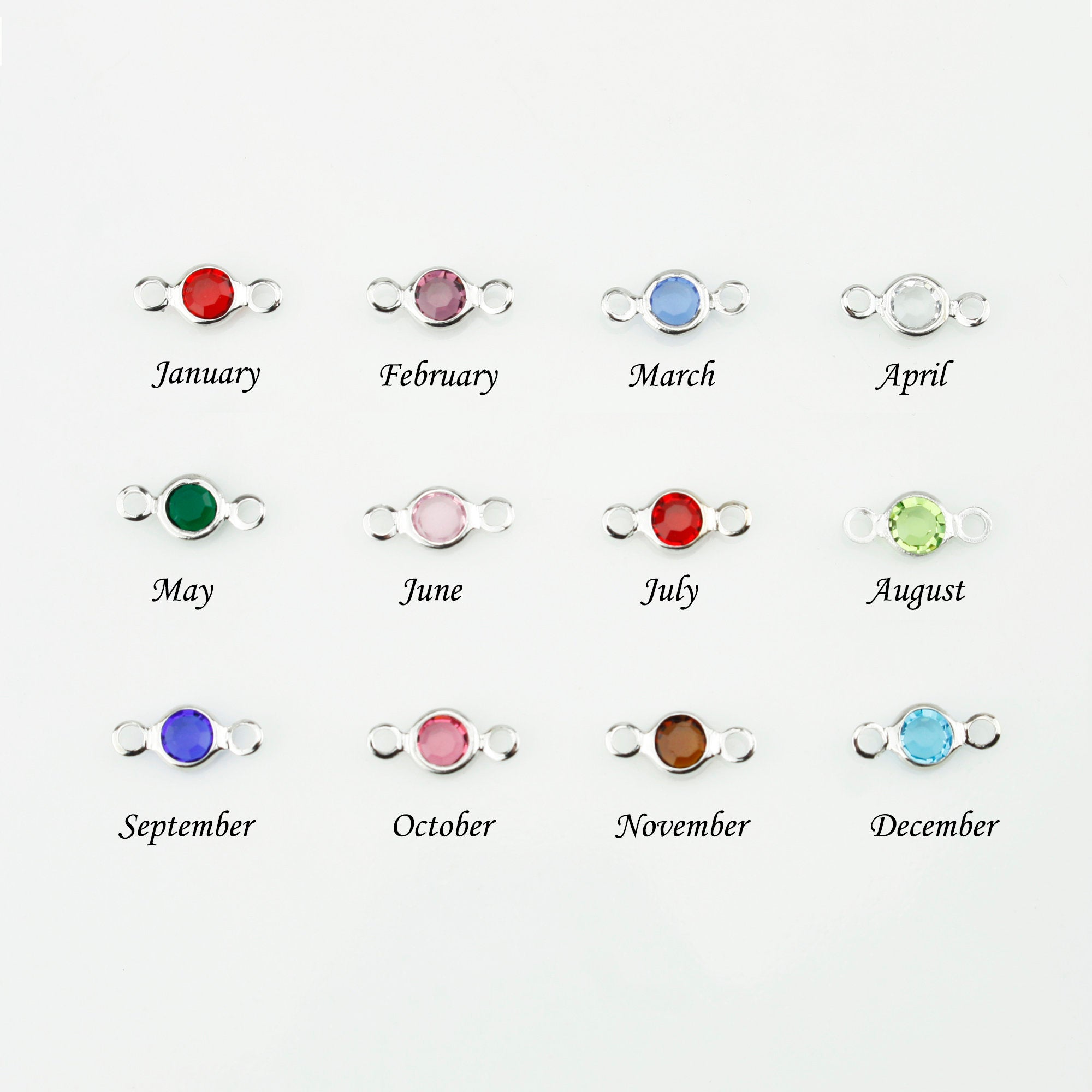 Birthstone Jewelry Gift for Mom Grandmother Necklace Engraved Name Necklace (FN-49)