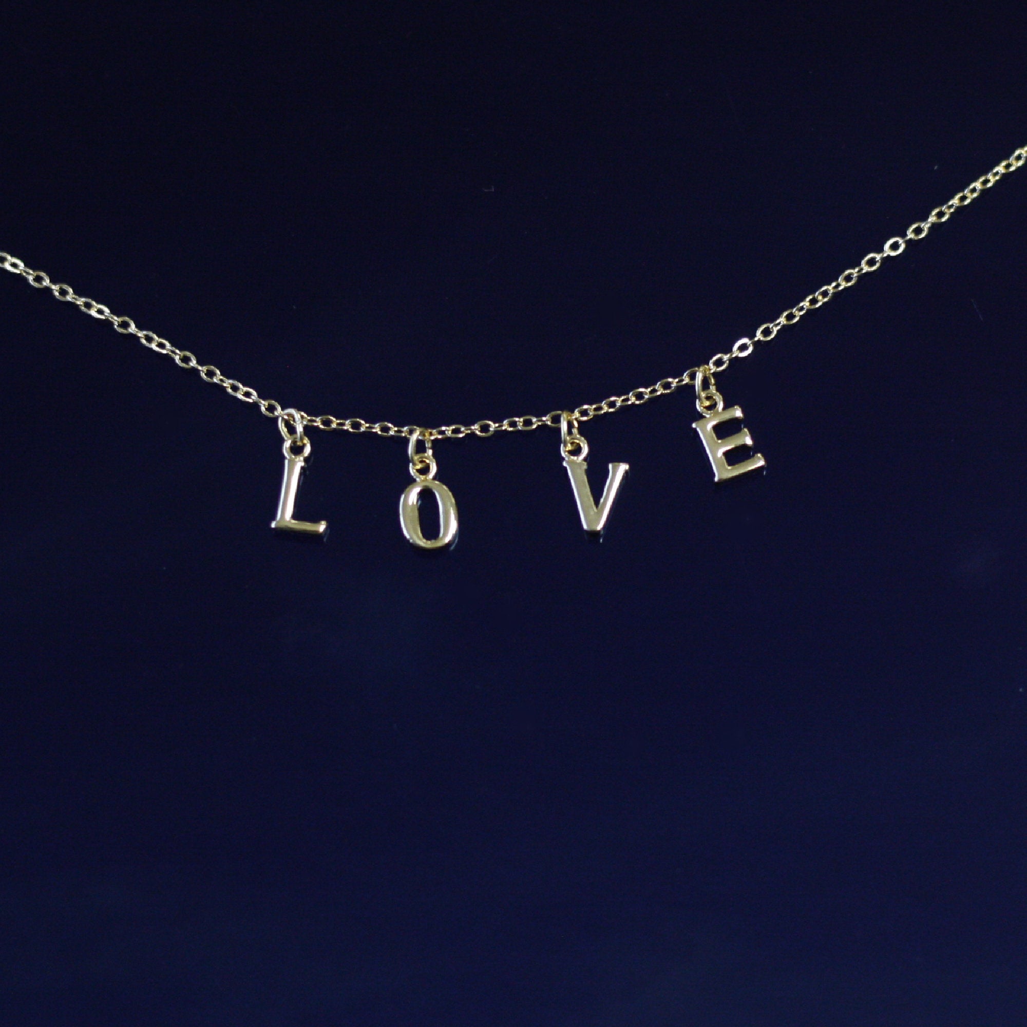 Custom Letter Necklace, Initial Necklace, Personalized Name Necklace, Letter Necklace (FN-88)