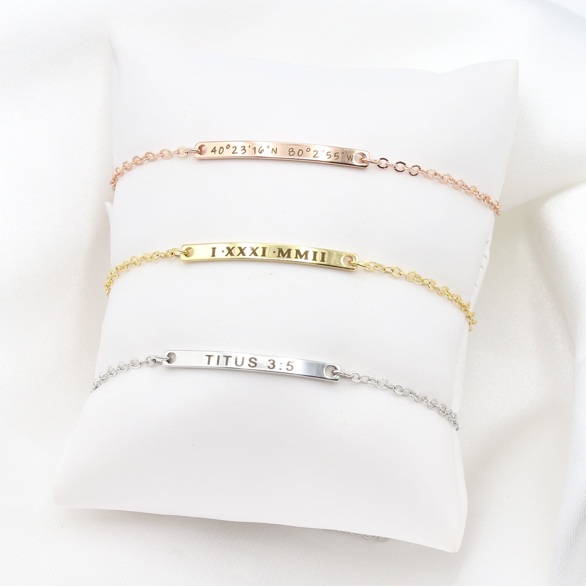 Men's Name Bracelet – Tres Colori Jewelry