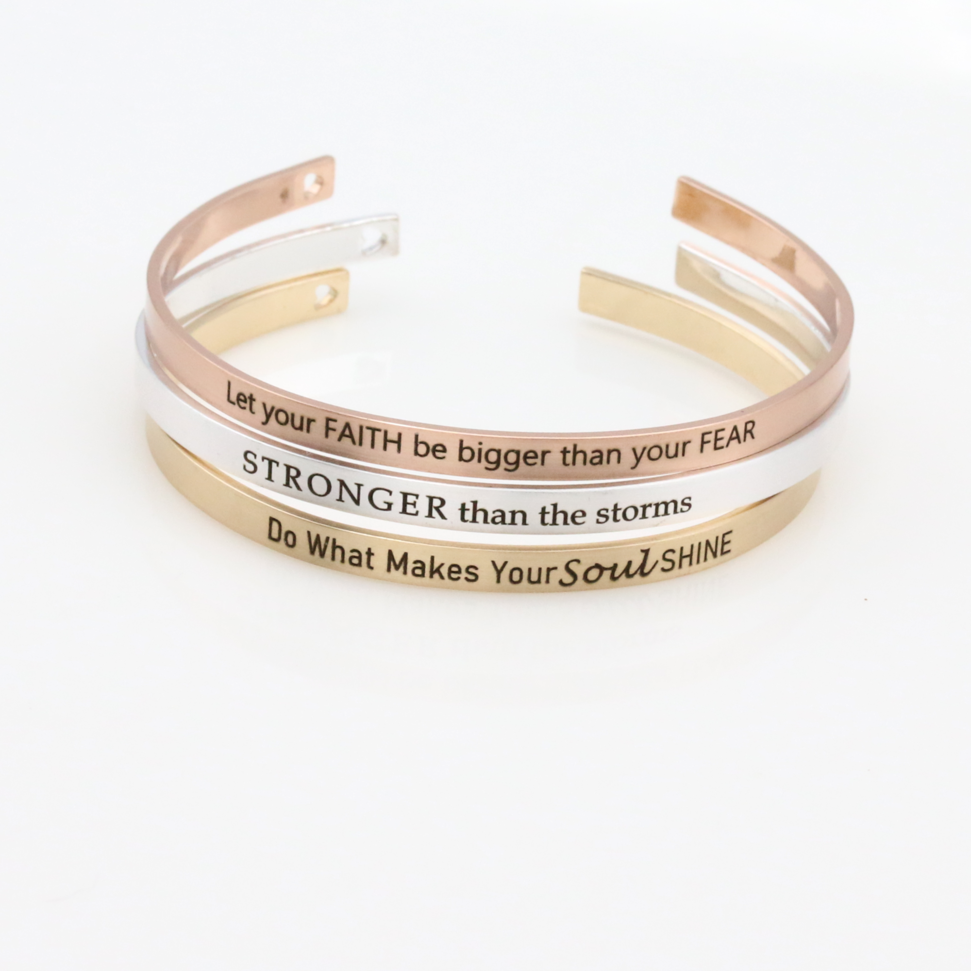 Bracelets with words hot sale of encouragement