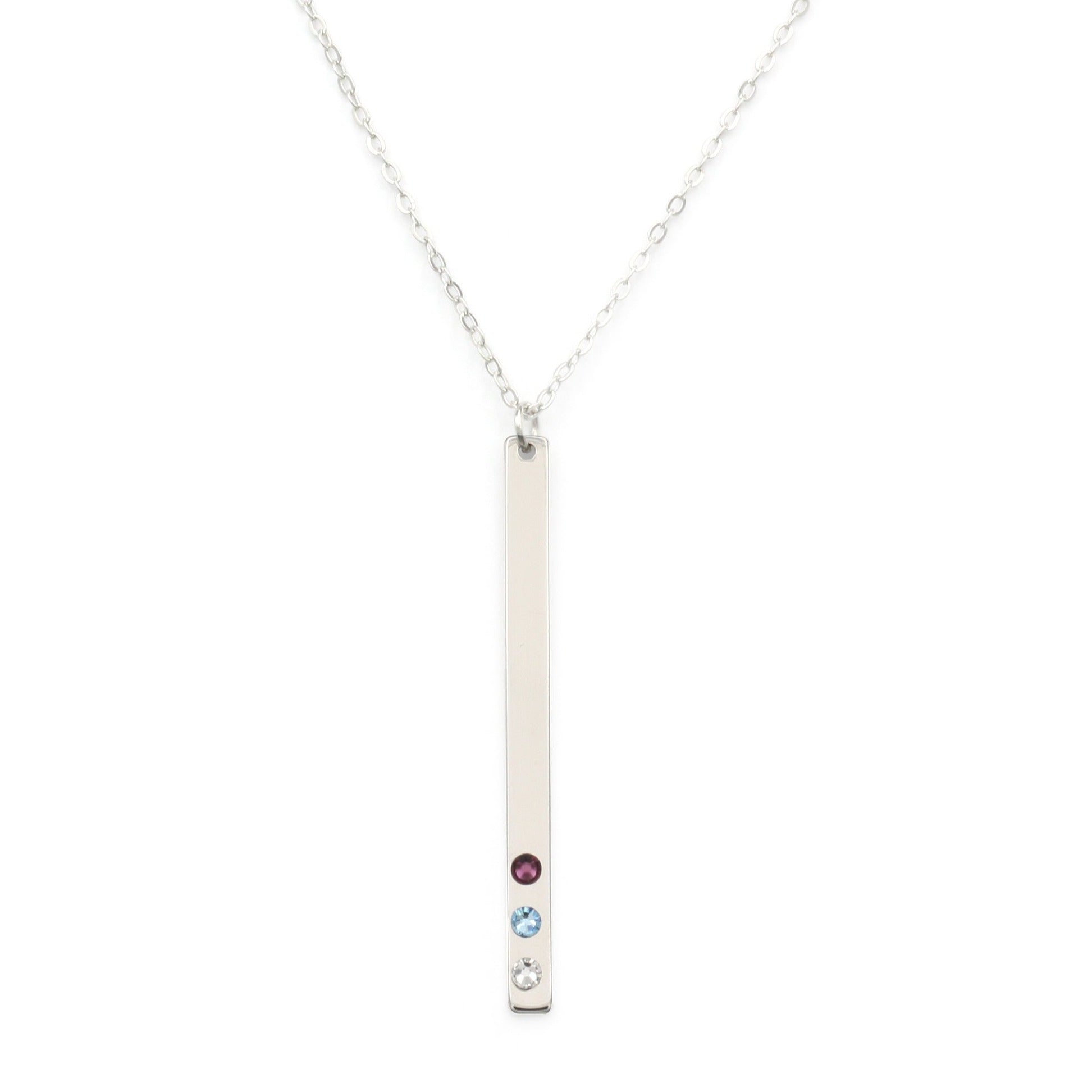 Buy KIS-Jewelry Birthstone Bar Necklace, December at Amazon.in